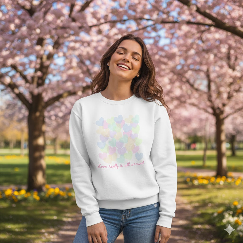Unisex Love Confetti Sweatshirt